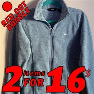 Soft Avia Fleece Zip-Up Jacket MEDIUM